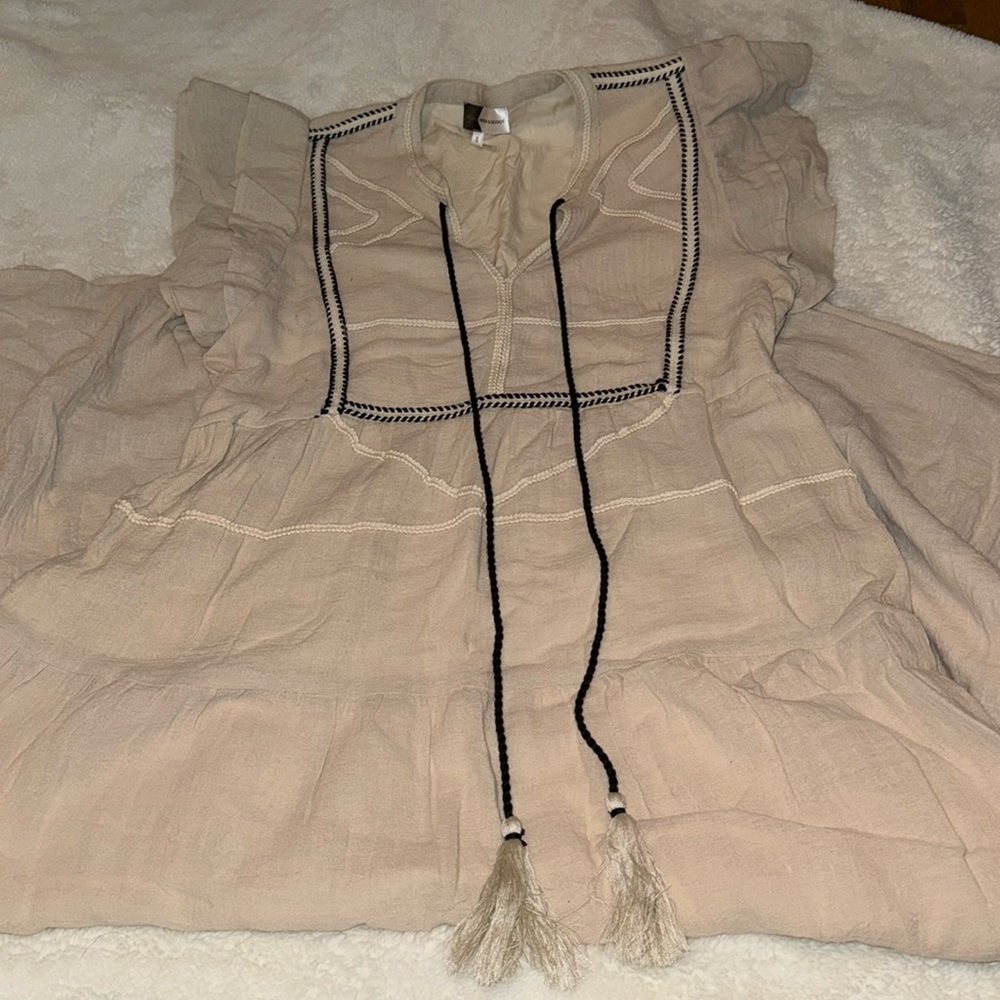Cream maxi dress